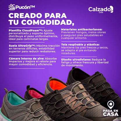Pucon - ¡REMATE! | ¡Las zapatillas más cómodas del 2025! - ¡OFERTA EXCLUSIVA! - PAGA EN CASA