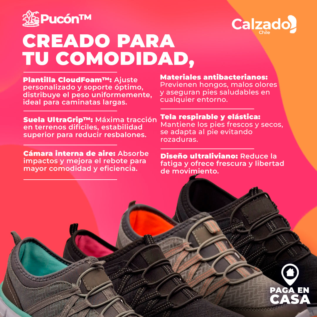 Pucon - ¡REMATE! ¡Las zapatillas más cómodas del 2025! - ¡OFERTA EXCLUSIVA! - PAGA EN CASA